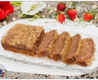 Whole Wheat Strawberry Bread with Walnut Crumble