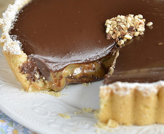 Chocolate and Caramel Tarte - Torta al cioccolato e dulce de leche e se preferite Torta Twix!