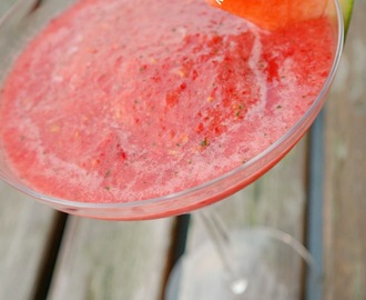 Daiquiri med vattenmelon och hallon. Dessutom tips för kräftskivan!