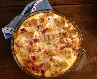 Easy Ham and Cheese Strata