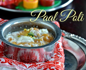 Paal Poli -பால் போளி - Stuffed pooris-  Tamil New Year recipes