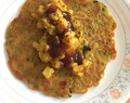 Quinoa and bulgur with vegetable pancakes (quinoa ne bulgur  na pudla)