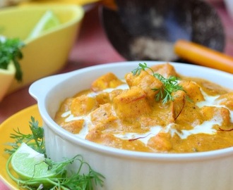 Shahi Paneer \ Indian Cottage Cheese Cooked in a Rich Creamy Gravy