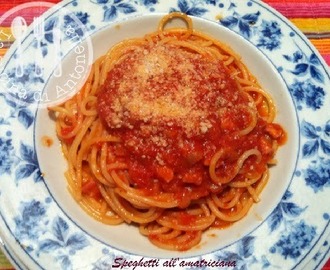 Spaghetti all'amatriciana a modo mio
