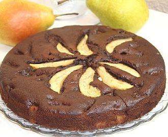 Ciasto czekoladowe z gruszkami