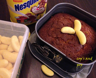 ♥ gâteau marbré Nesquik et bonbon banane ♥