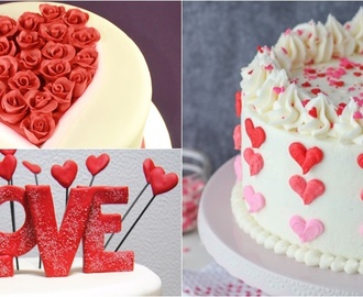 12 decorações de bolos para o dia dos namorados
