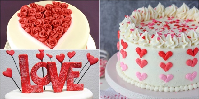 12 decorações de bolos para o dia dos namorados