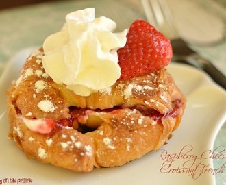 Raspberry Cheesecake Croissant French Toast