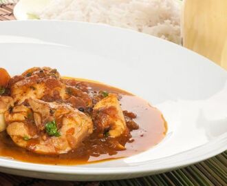 Receta de Curry rojo de pollo (India)