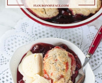 Old Fashioned Cherry Cobbler with Video