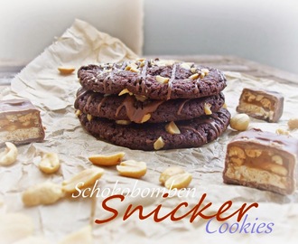 Schokobomben Cookies mit Snickers