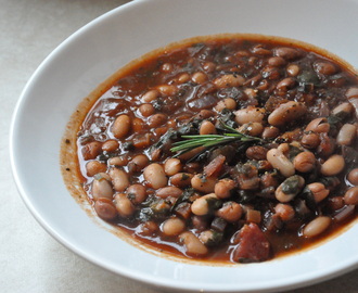 Mixed bean and red wine cassoulet