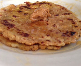 Roti/Flatbread  with Almond Butter and Honey