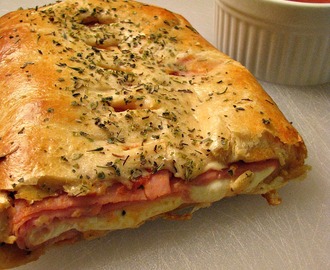 Ham and Cheese Crescent “Roll” Stromboli for #SundaySupper