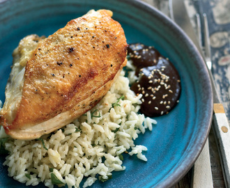 Pan-Roasted Chicken Breasts with Mole Negro