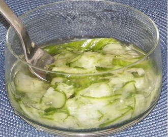 How to make an Easy and Tasty Danish Cucumber Salad - Agurksalat