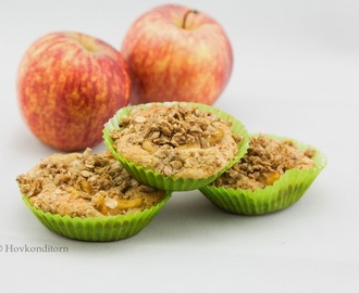 Apple Crumb Muffins, gluten free and dairy free