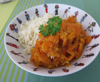 Curry de carottes au lait de coco
