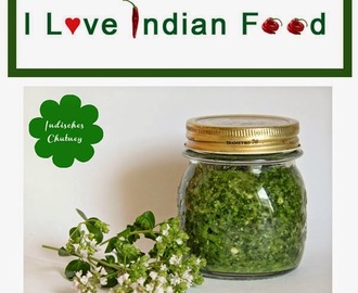 Indisches Kräuter Chutney #vegan #Iloveindianfood