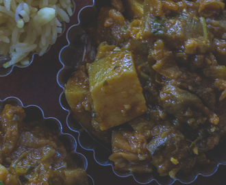 Eggplant and Potato Curry | Baingan Aloo