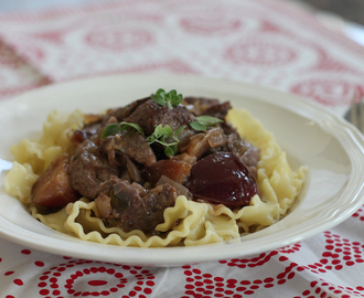 Braised Venison with Plums #SundaySupper
