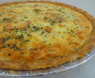 Quiche Lorraine with extra cheese & bacon