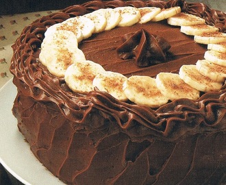 Dagens recept: Chokladtårta med bananer