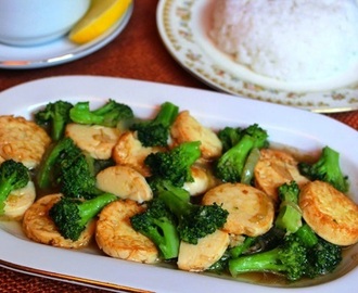 Resep dan Cara Membuat Brokoli Cah Tofu Saus Tiram Enak Gurih