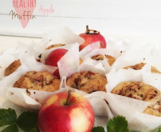 Hälsosamma muffins med äpple och kanel