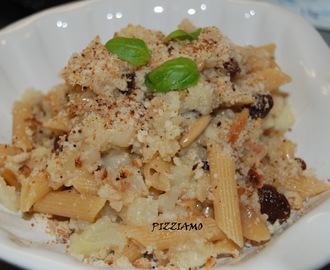 Syksyinen kaaliherkku Sisiliasta: pasta con cavolfiore - pastaa kukkakaalin kera