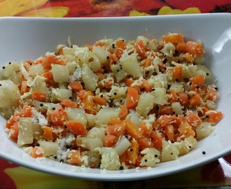 Radish - Carrot Poriyal / dry curry