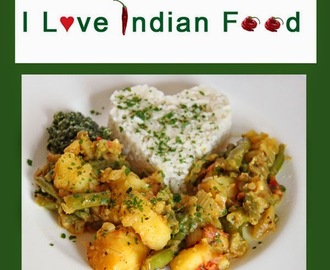 Aloo Phalli - Fisolen (Grüne Bohnen) Kartoffel Gemüse indisch- #iloveindianfood #vegan