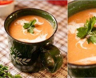 Zupa z soczewicą z mlekiem kokosowym