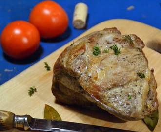 Ugnsbakad fläskkarré med Riesling – carré de porc rôti