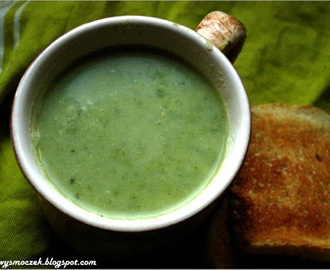 zupa z brokuła i szpinaku - zielony kolor na ostatnią prostą Akcji Konkursu Tęcza Smaków 3