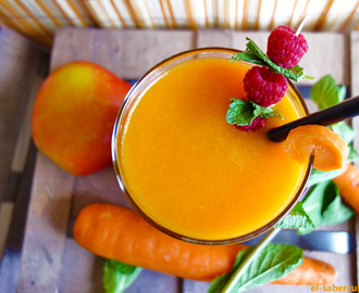 Zumo de naranja, zanahoria y manzana con jengibre | ¿Batido detoxificante?