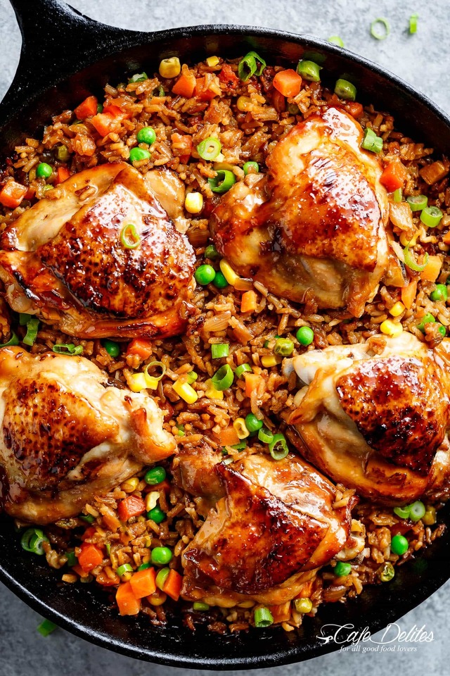 One Pan Asian Chicken and Rice