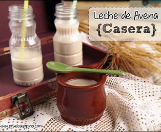Receta leche de Avena Casera