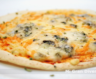 Pizzas rápidas con tortitas Mexicanas (Fajitas) - Mi Gran Diversión