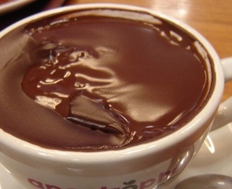 Chocolate Quente sem Leite e Leite Condensado