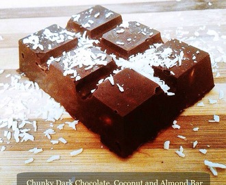 Chunky Dark Chocolate, Coconut and Almond Bar
