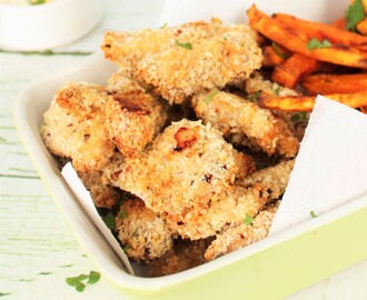 Crispy Baked Chicken with Sweet Potato Fries