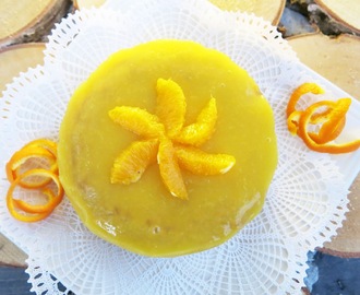 Appelsiini"juusto"kakku uunissa (maidoton, gluteeniton, viljaton, sokeriton, paleo)