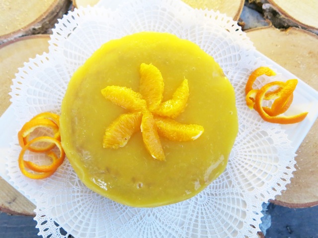Appelsiini"juusto"kakku uunissa (maidoton, gluteeniton, viljaton, sokeriton, paleo)