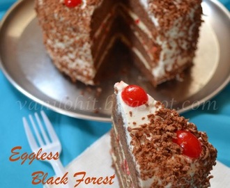 Eggless Black Forest Cake / ಎಗ್ ಲೆಸ್ ಬ್ಲ್ಯಾಕ್ ಫಾರೆಸ್ಟ್ ಕೇಕ್