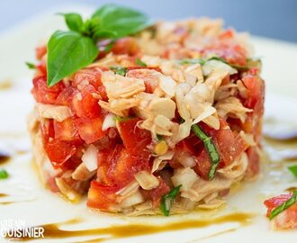 Recette de tartare de tomate au thon