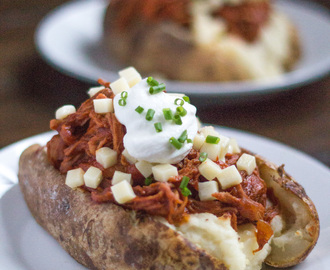 Pulled Pork Loaded Baked Potatoes