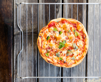 Pizza casera sin gluten - Receta facil