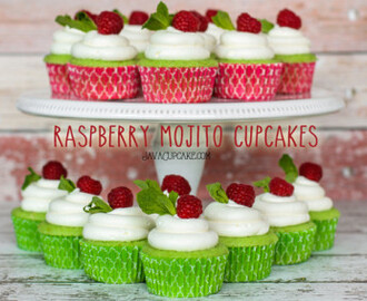 Raspberry Mojito Cupcakes